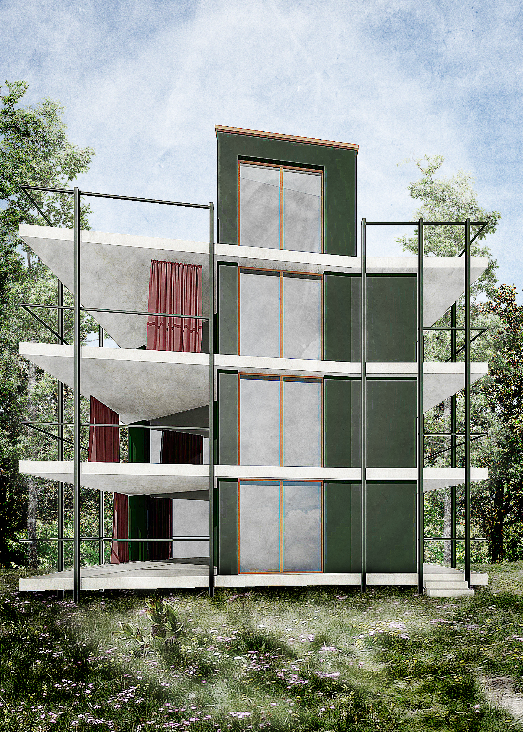 Machbarkeitsstudie – Neubau Mehrfamilienhaus, Feldbrunnen